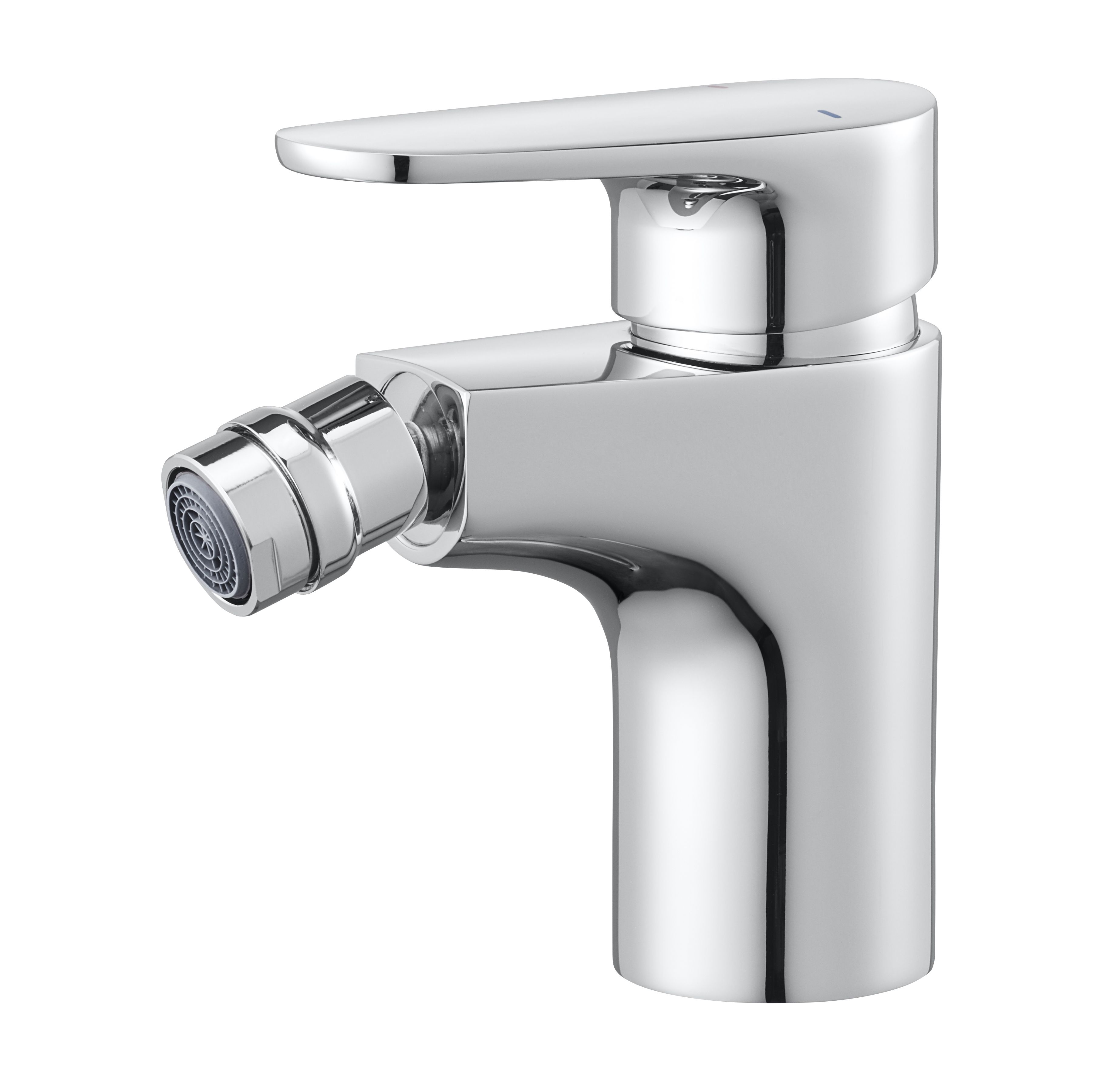 GoodHome Cavally Standard Chrome effect Round Bidet Mono mixer Tap