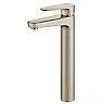 GoodHome Cavally Tall Nickel effect Round Deck-mounted Manual Sink or worktop Mono mixer Tap