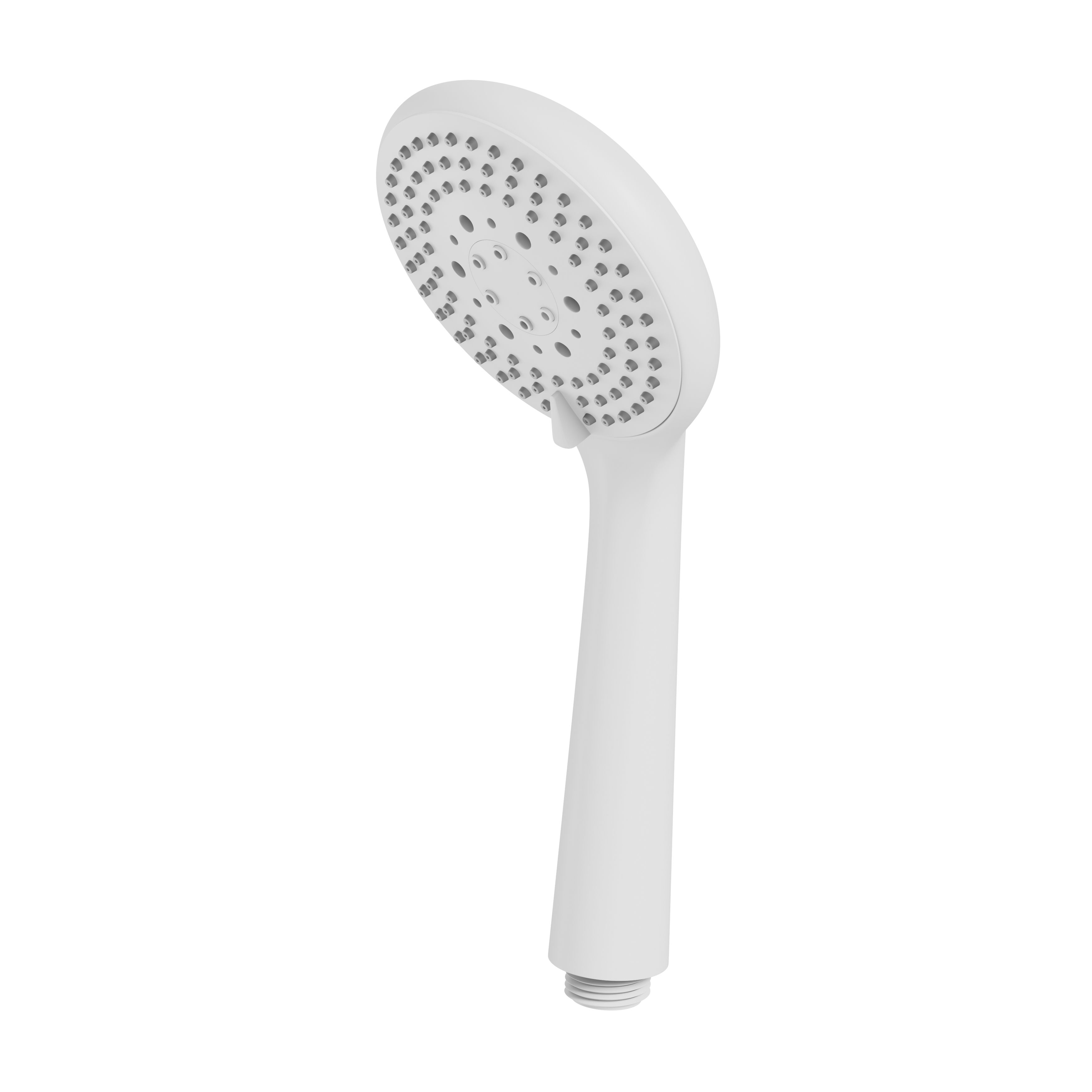 GoodHome Cavally White 3-spray pattern Shower head, 255.5mm