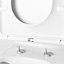 GoodHome Cavally White Back to wall close-coupled Toilet set with Soft close seat