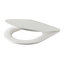GoodHome Cavally White Quick release Soft close Toilet seat