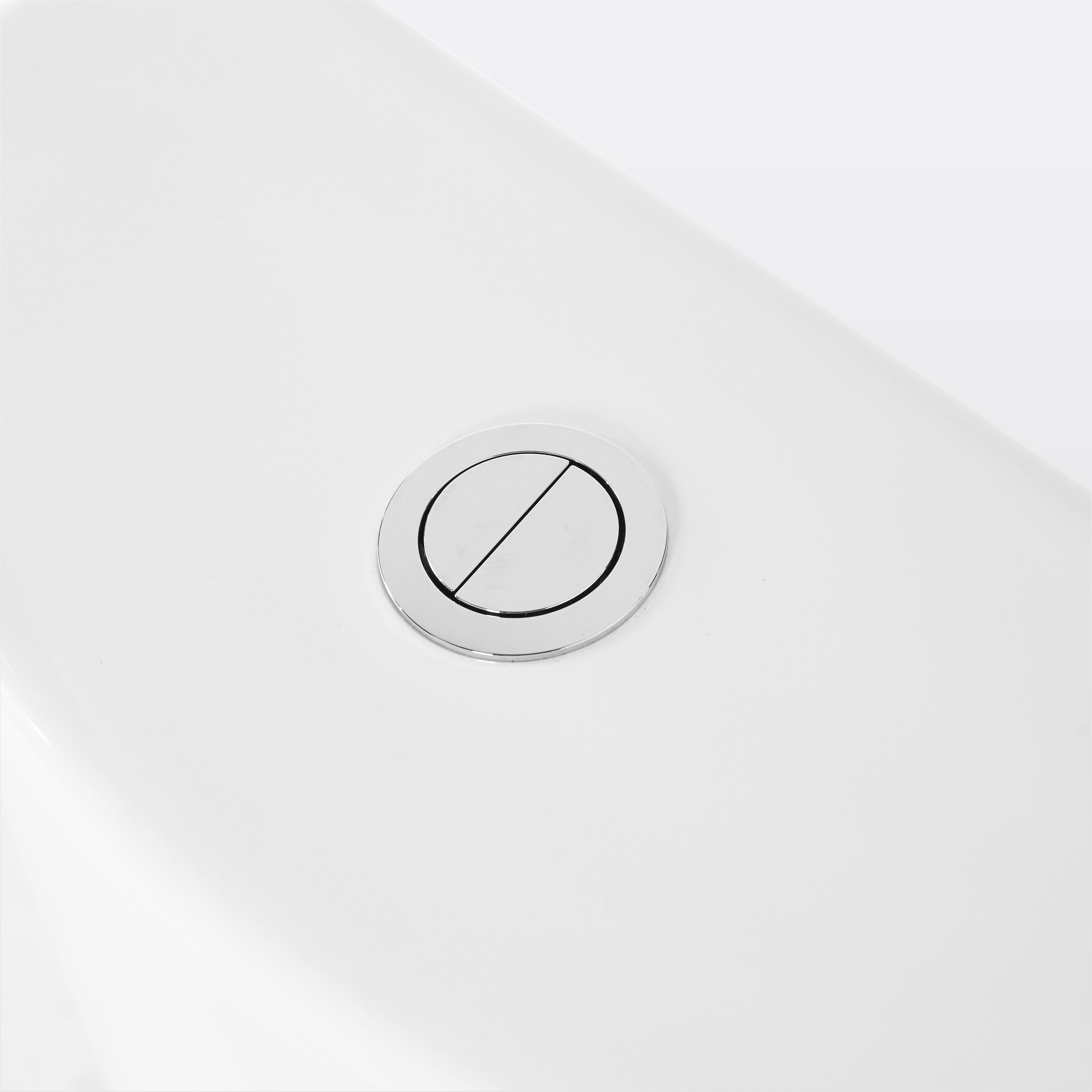 GoodHome Cavally White Rimless Comfort height Close-coupled Toilet set with Soft close seat