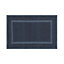 GoodHome Cellna Midnight blue Rectangular Bath mat (L)80cm (W)50cm