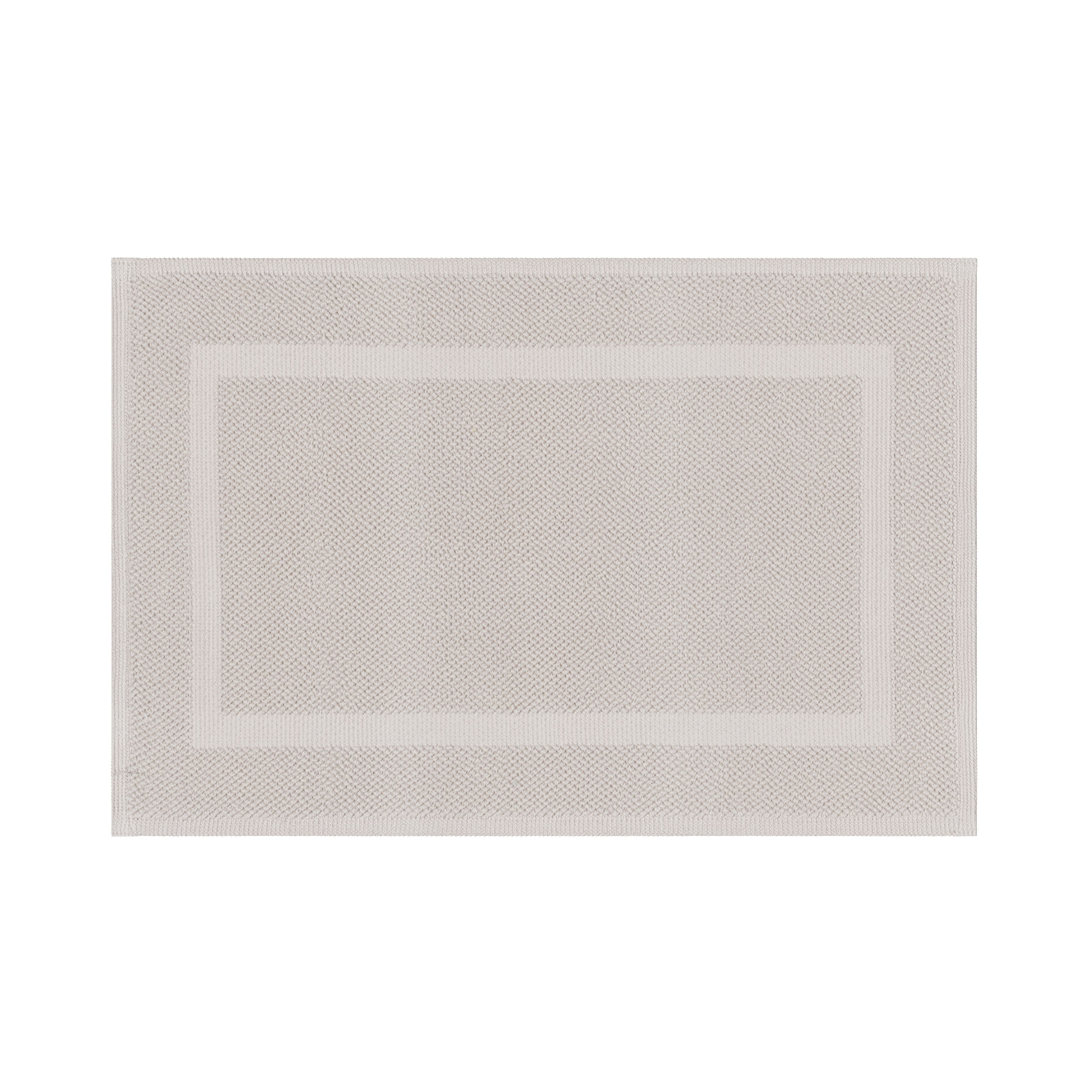 GoodHome Cellna Stone grey Rectangular Bath mat (L)80cm (W)50cm