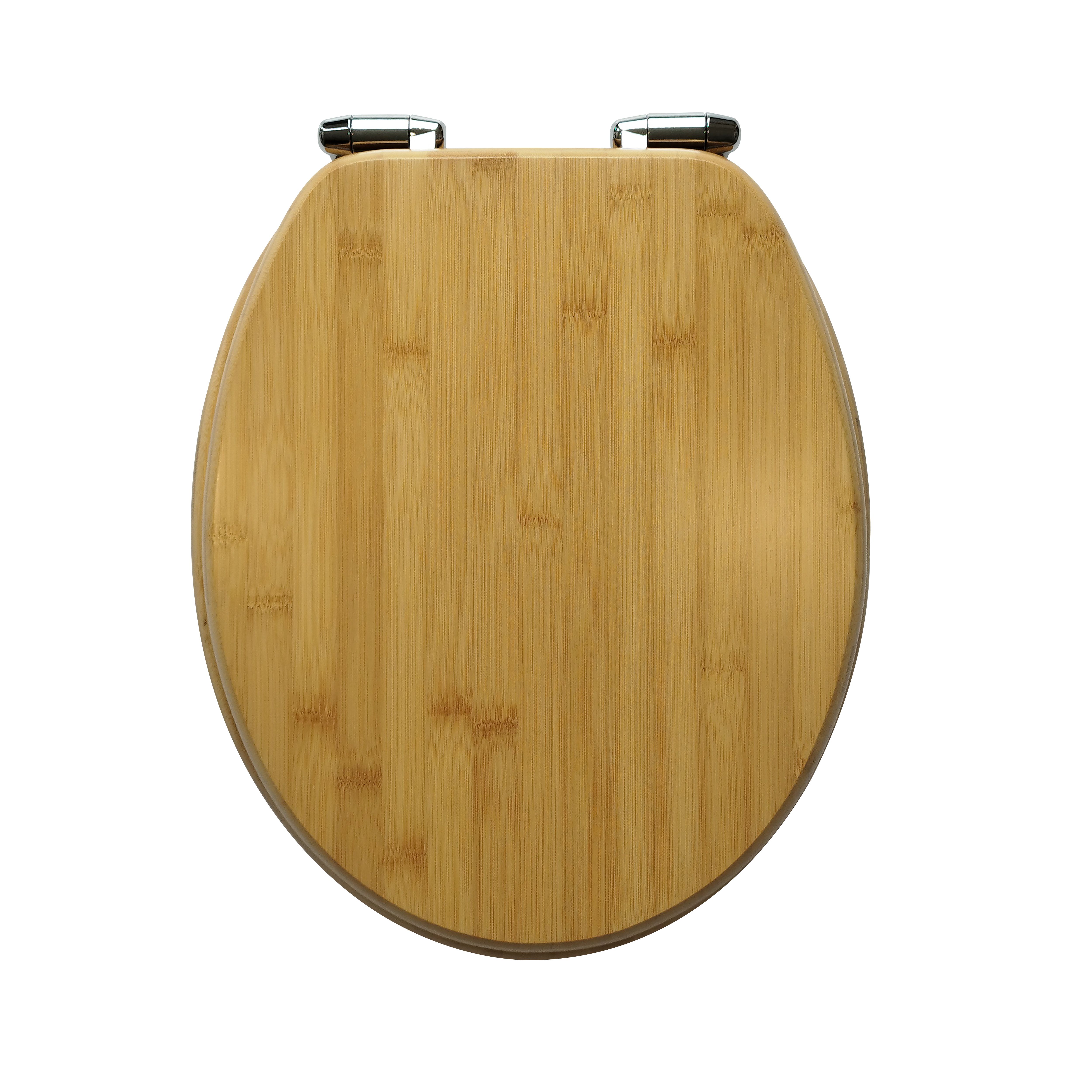GoodHome Cervia Bamboo Standard Soft close Toilet seat