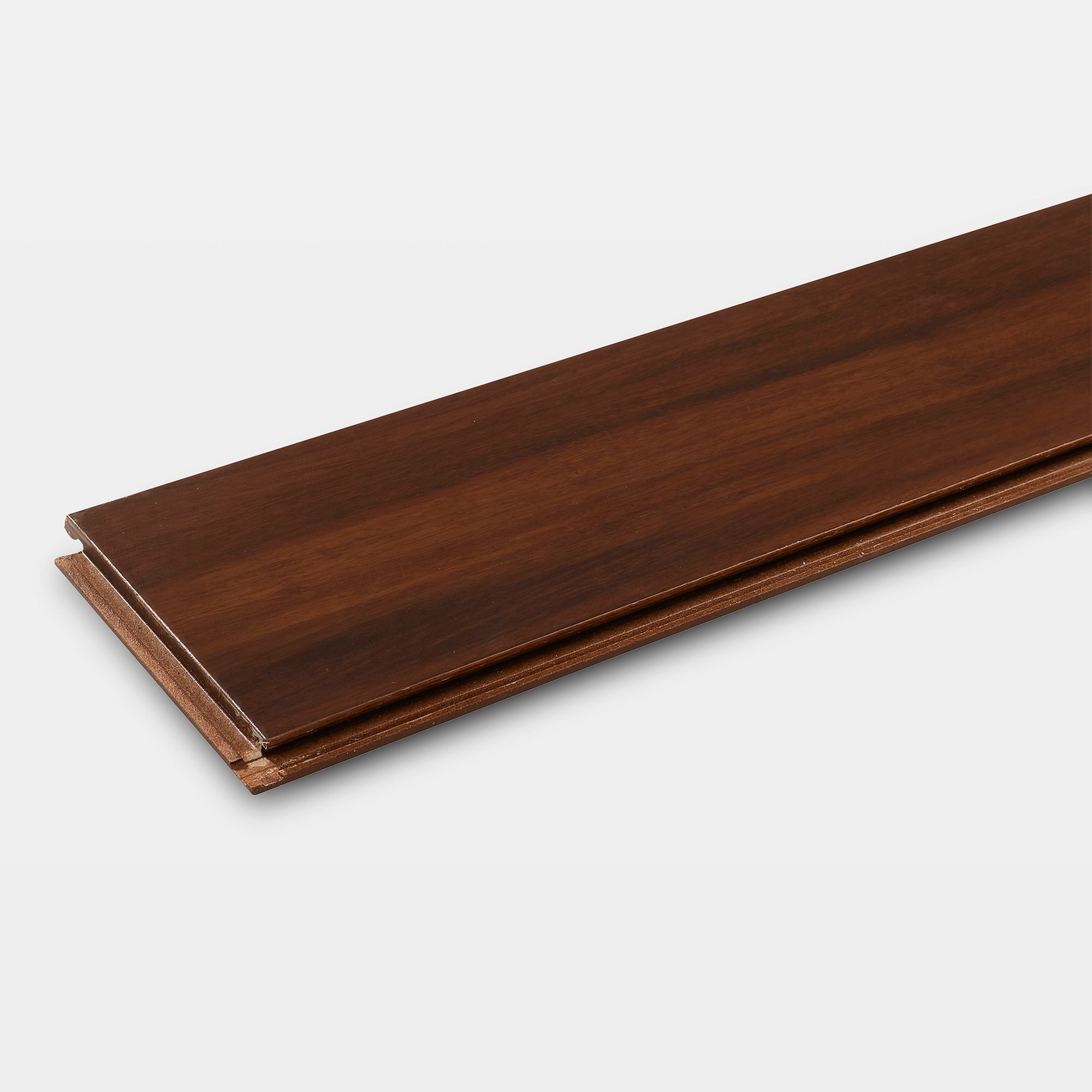 GoodHome Chaiya Brown Rustic effect Bamboo Real wood top layer flooring, 1.67m² Pack