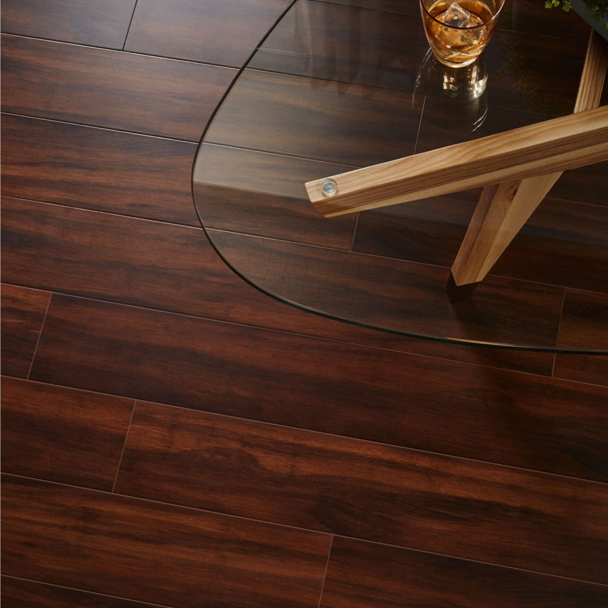 GoodHome Chaiya Brown Rustic effect Bamboo Real wood top layer flooring, 1.67m²