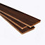 GoodHome Chaiya Dark Bamboo Wood effect Bamboo Real wood top layer flooring, 1.67m²