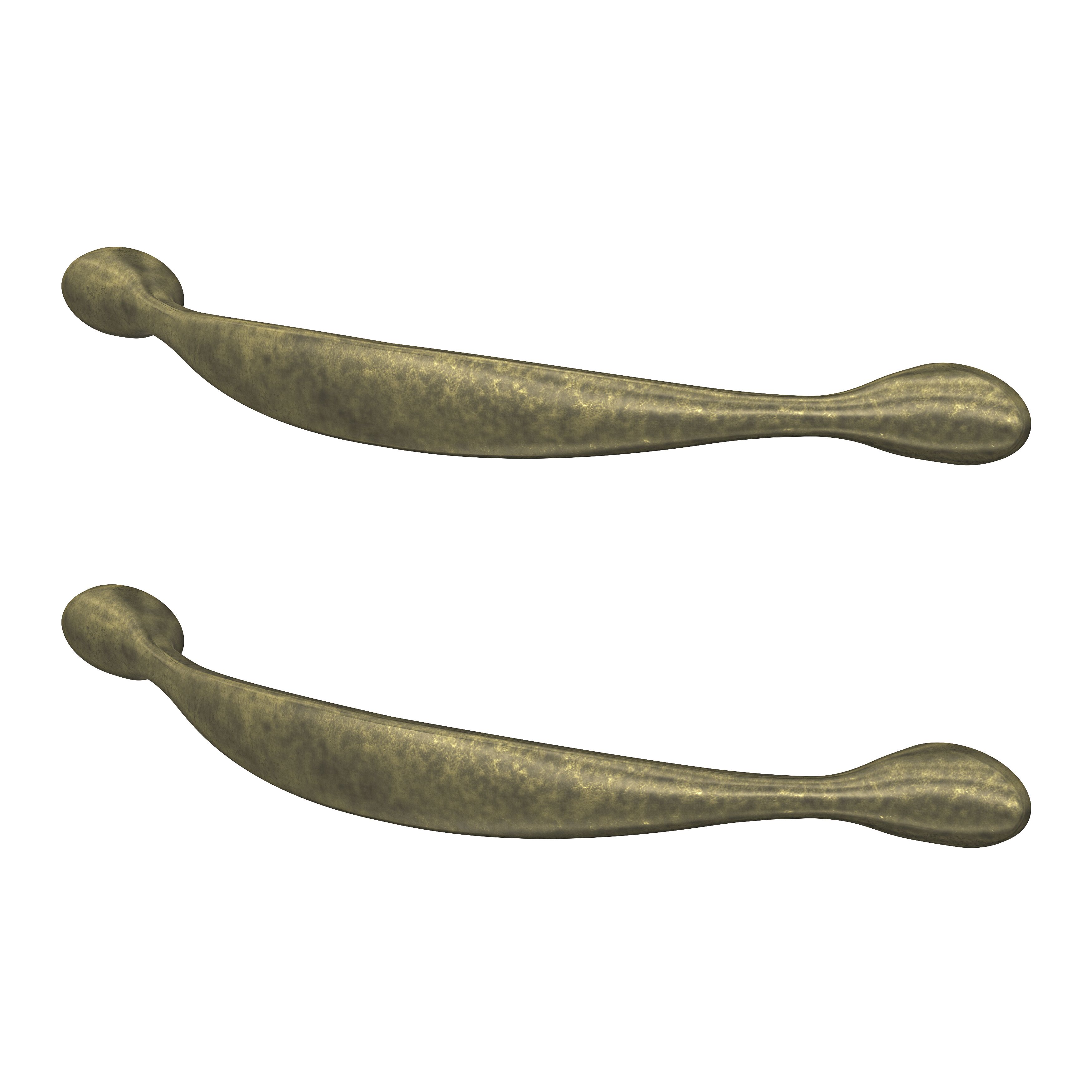 GoodHome Chervil Antique brass effect Kitchen Handle (L)15