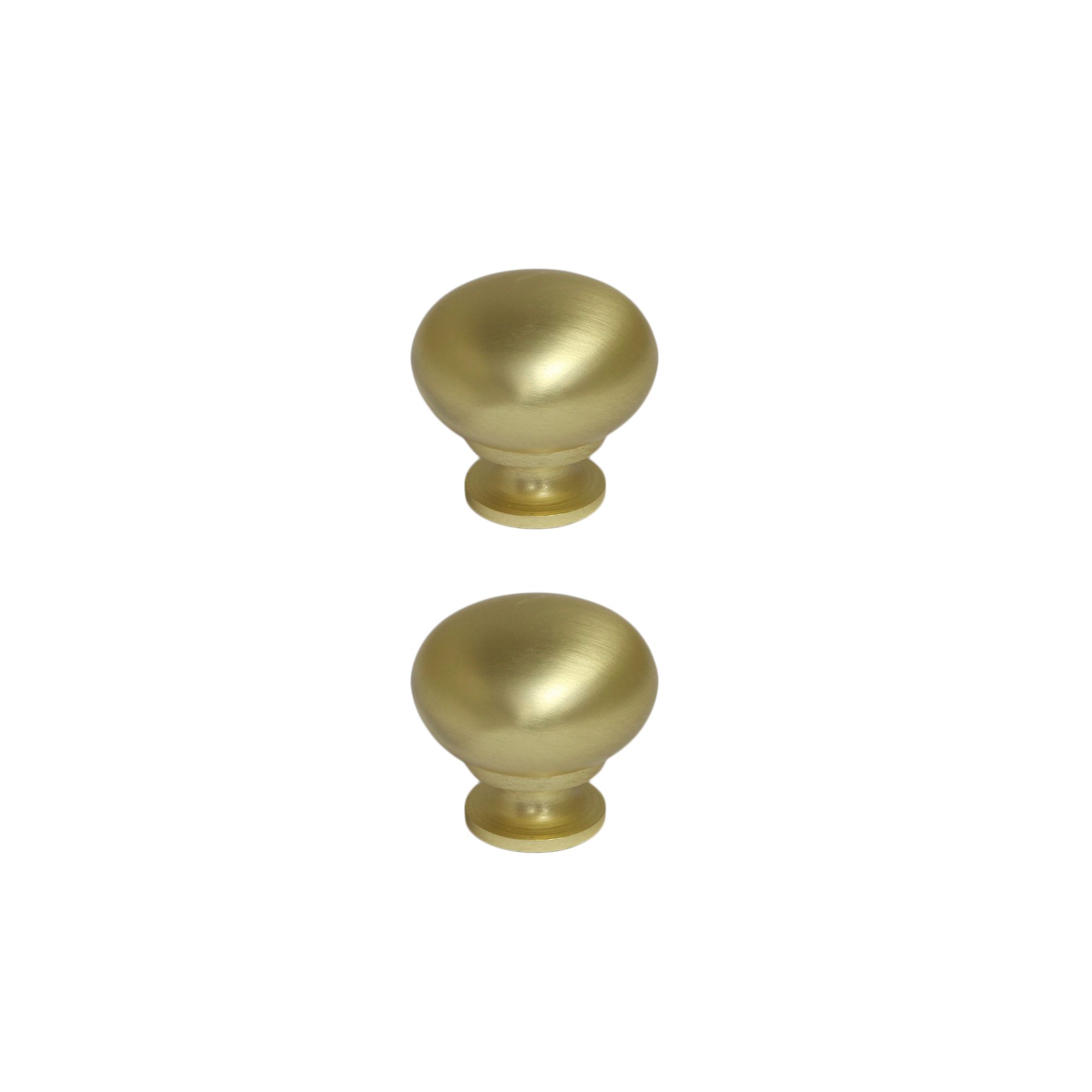 GoodHome Chervil Brass effect Kitchen cabinets Handle (L)3.2cm, Pack of 2