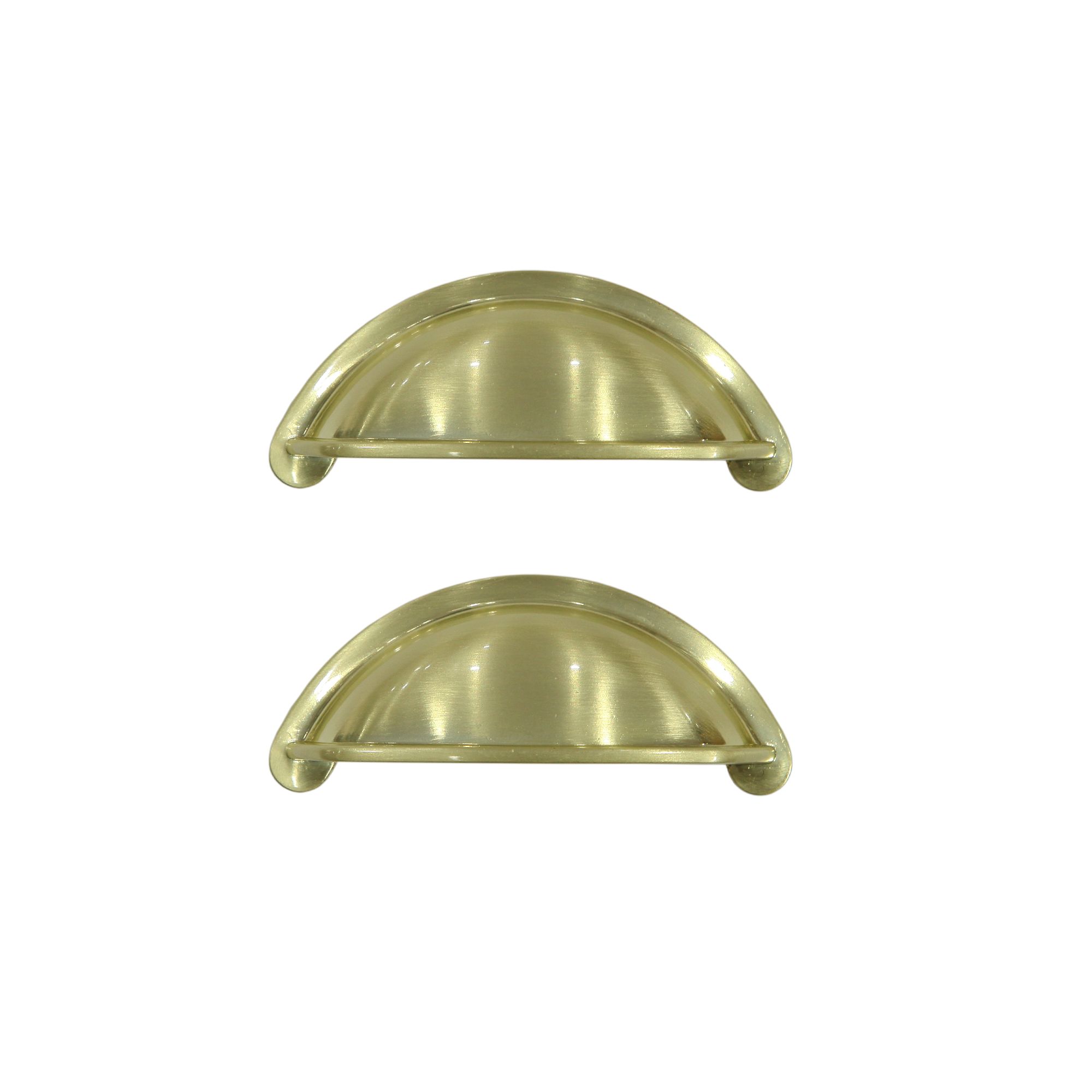 GoodHome Chervil Brass effect Kitchen cabinets Handle (L)9.46cm, Pack of 2
