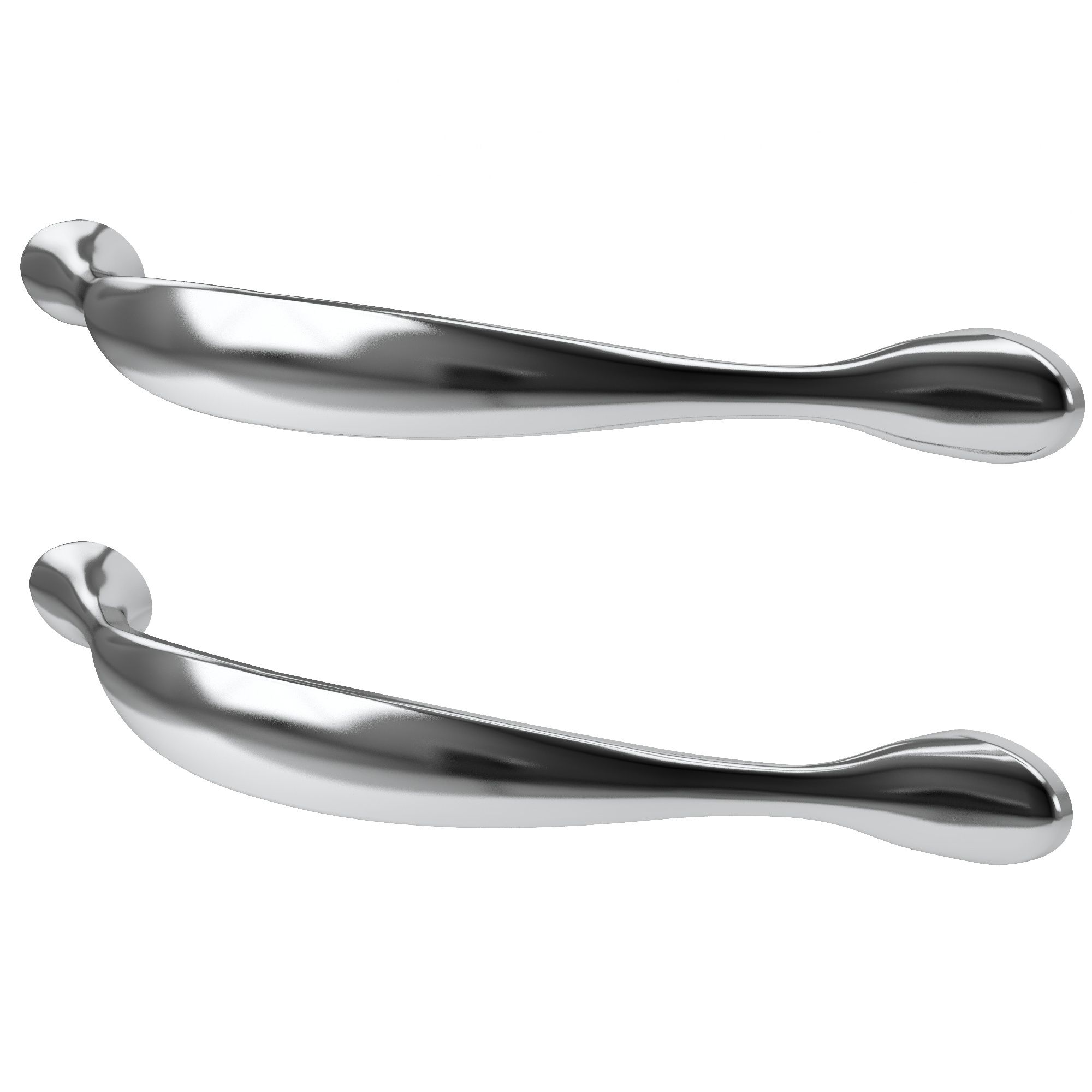Fresh Look at Goodhome Chervil Chrome Effect Kitchen Cabinets Bow Pull Handle L