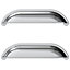 GoodHome Chervil Chrome effect Kitchen cabinets Handle (L)16cm, Pack of 2
