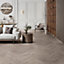 GoodHome Chesterfield Grey Herringbone Oak effect Laminate Flooring, 0.87m²