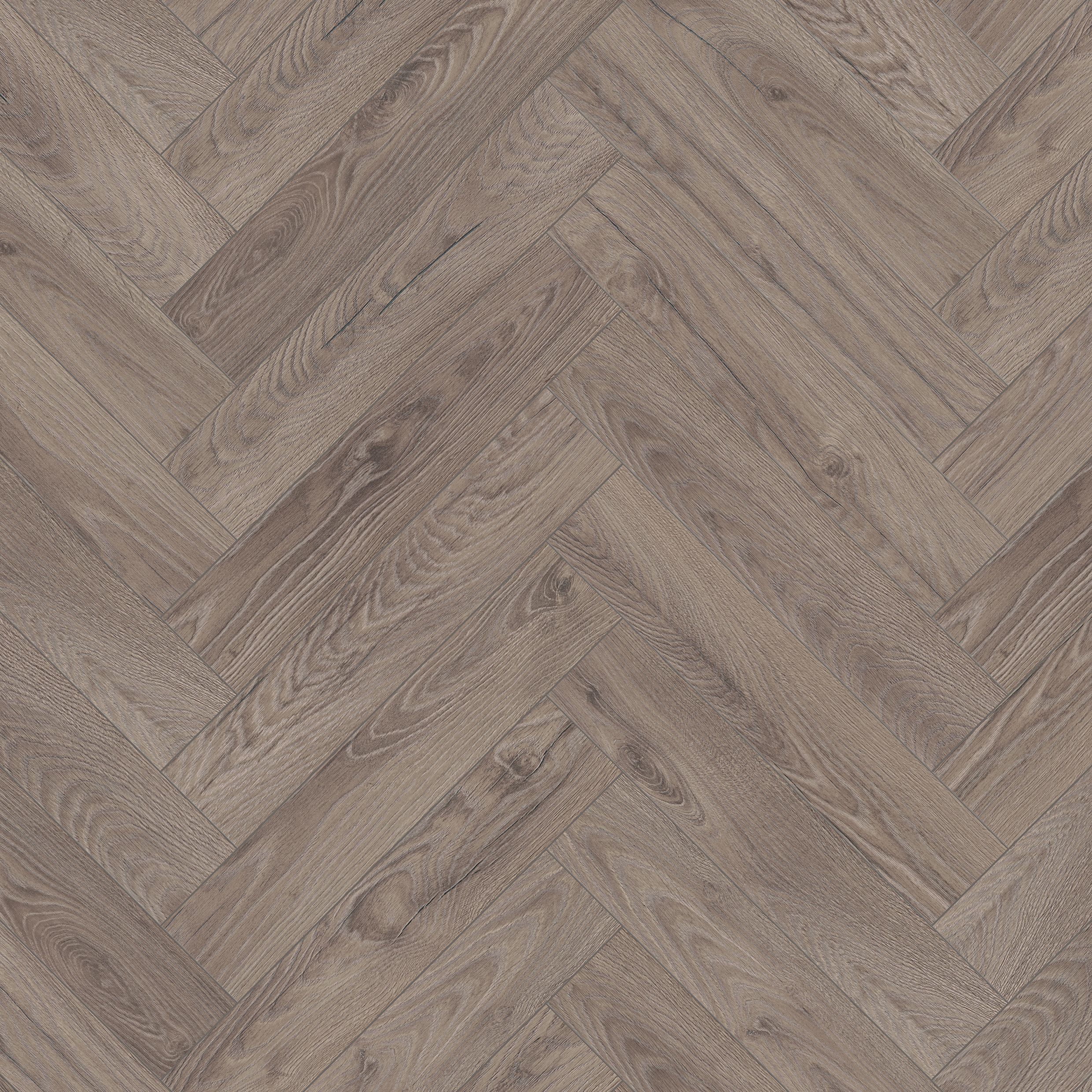 GoodHome Chesterfield Grey Natural Oak effect Synchronic Laminate Plank Sample