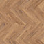 GoodHome Chesterfield Herringbone Natural oak effect Laminate Flooring, 0.87m²
