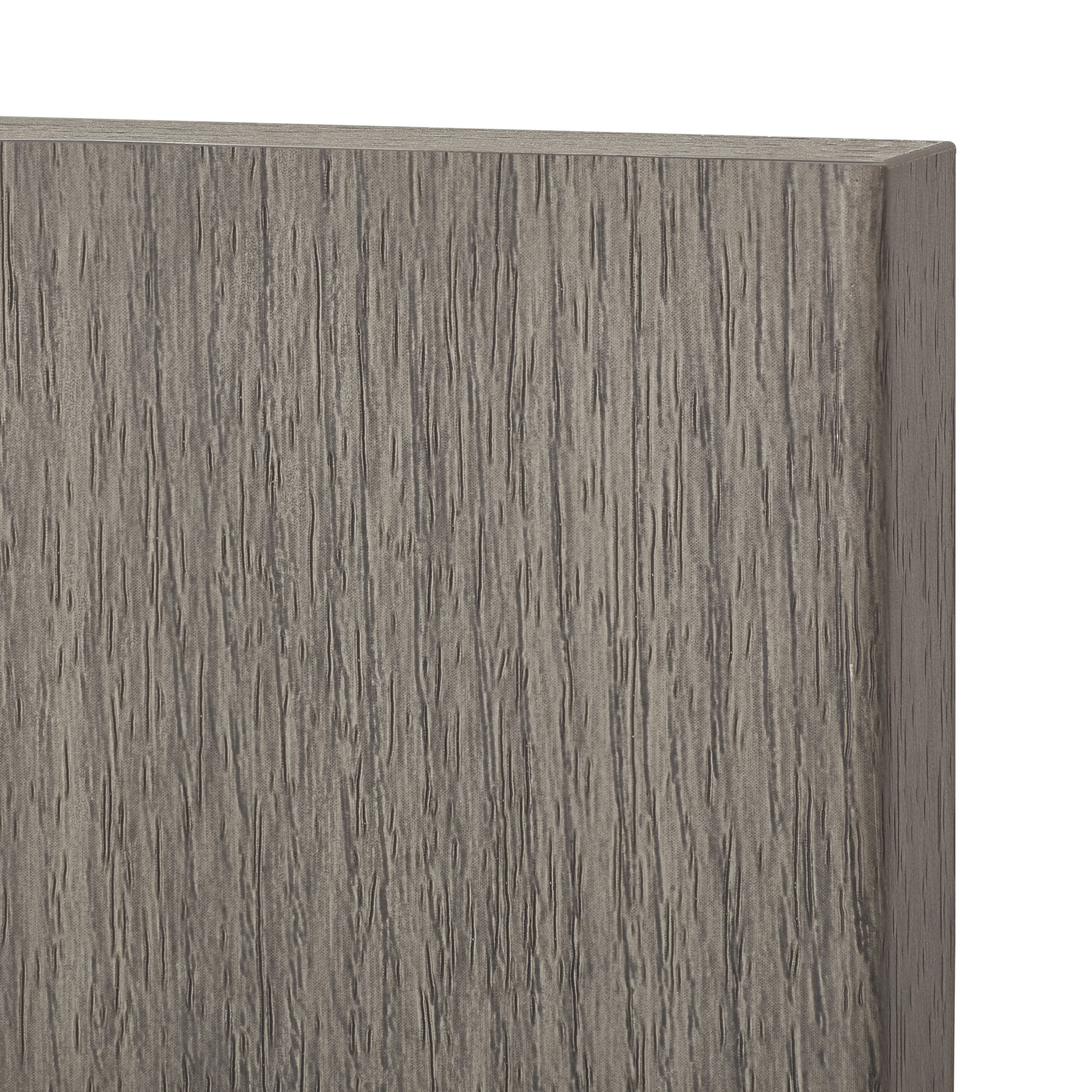GoodHome Chia Grey oak effect slab Appliance Cabinet door (W)600mm (H)453mm (T)18mm