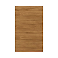 GoodHome Chia Horizontal woodgrain effect slab 50:50 Larder Cabinet door (W)600mm (H)1001mm (T)18mm