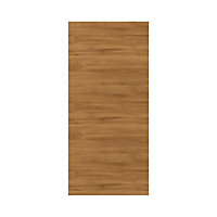 GoodHome Chia Horizontal woodgrain effect slab 70:30 Larder Cabinet door (W)600mm (H)1287mm (T)18mm