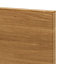 GoodHome Chia Horizontal woodgrain effect slab Appliance Cabinet door (W)600mm (H)687mm (T)18mm