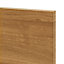 GoodHome Chia Horizontal woodgrain effect slab Drawer front (W)500mm, Pack of 4