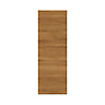 GoodHome Chia Horizontal woodgrain effect slab Highline Cabinet door (W)250mm (H)715mm (T)18mm