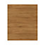 GoodHome Chia Horizontal woodgrain effect slab Highline Cabinet door (W)600mm (H)715mm (T)18mm