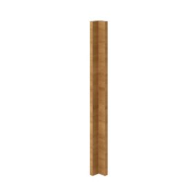 GoodHome Chia Horizontal woodgrain effect slab Standard Corner post, (W)59mm (H)715mm