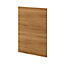 GoodHome Chia Horizontal woodgrain effect slab Standard End panel (H)870mm (W)590mm