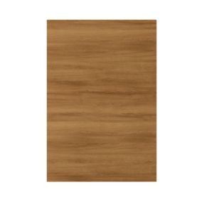 GoodHome Chia Horizontal woodgrain effect slab Standard End panel (H)870mm (W)590mm