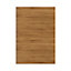 GoodHome Chia Horizontal woodgrain effect slab Tall appliance Cabinet door (W)600mm (H)723mm (T)18mm