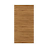 GoodHome Chia Horizontal woodgrain effect slab Tall larder Cabinet door (W)600mm (H)1181mm (T)18mm