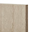 GoodHome Chia Light oak effect slab Highline Cabinet door (W)300mm (H)715mm (T)18mm