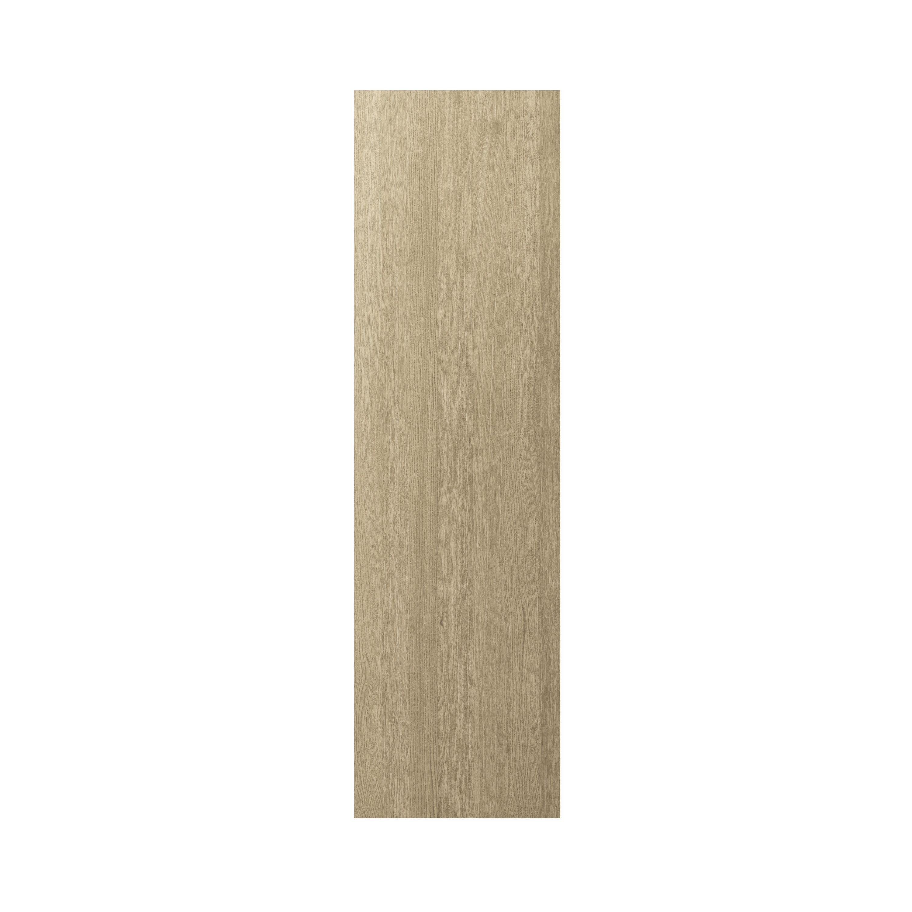 GoodHome Chia Light oak effect slab Standard Appliance & larder End
