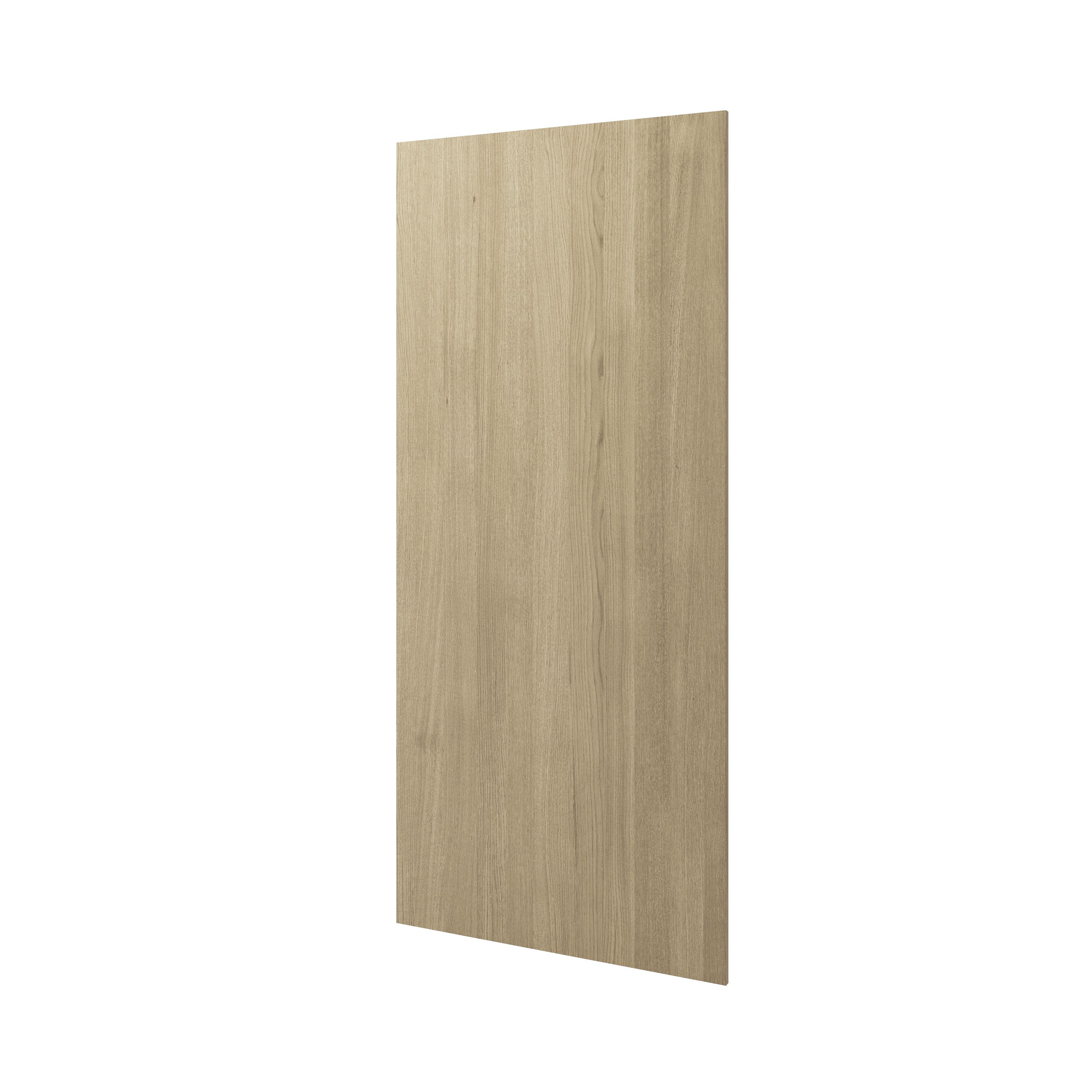 GoodHome Chia Light oak effect slab Standard Breakfast bar back panel (H)890mm (W)2000mm