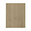GoodHome Chia Light oak effect slab Standard End panel (H)720mm (W)570mm