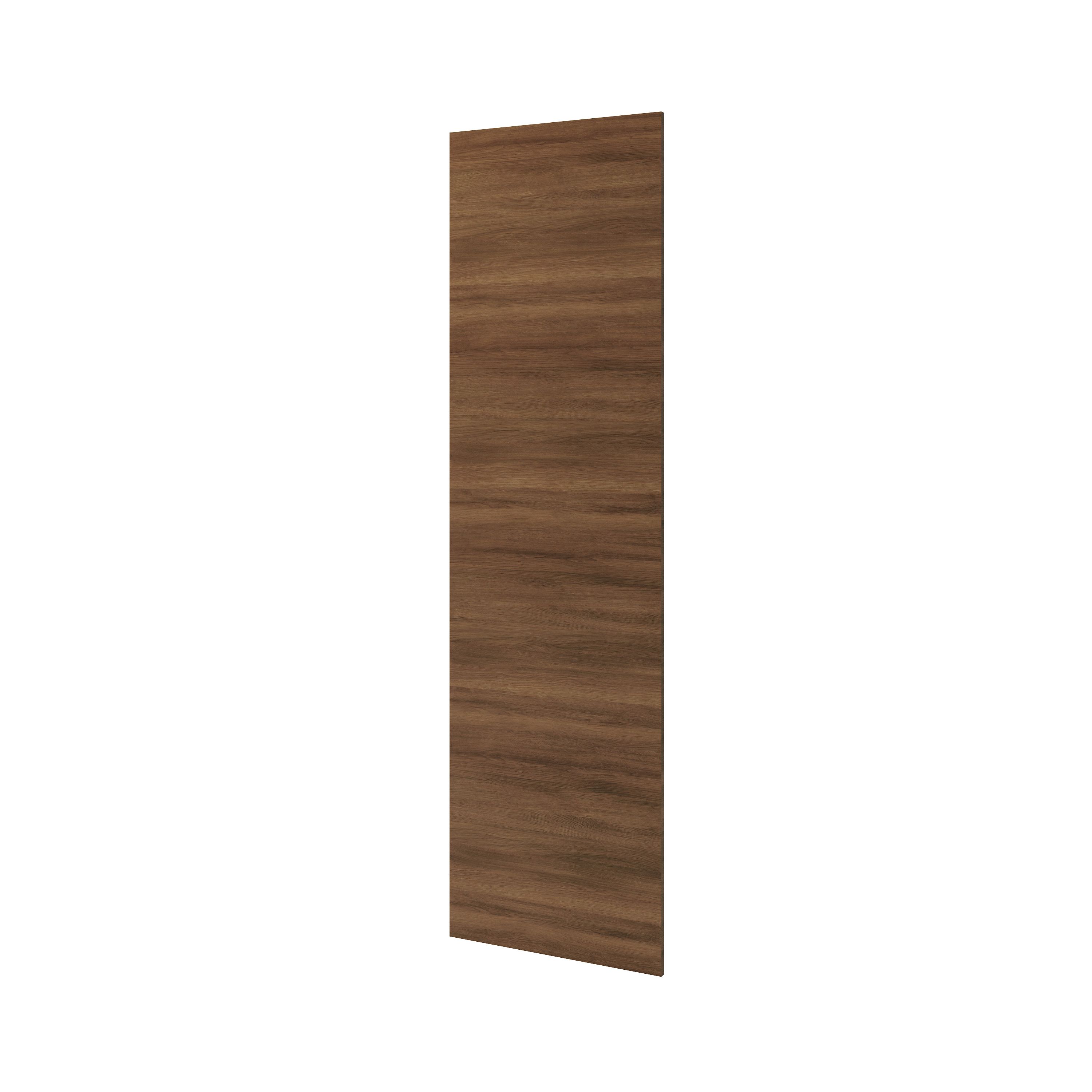 GoodHome Chia Matt horizontal woodgrain effect Horizontal woodgrain effect slab Standard End panel (H)2010mm (W)570mm, Pair