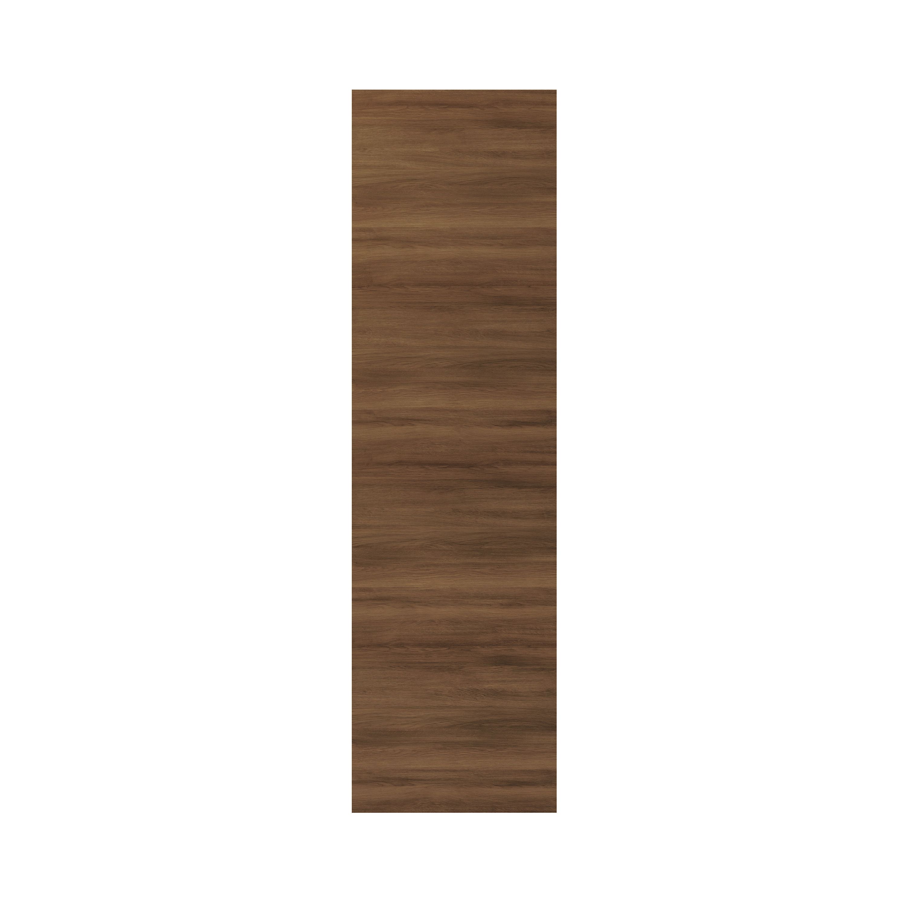 GoodHome Chia Matt horizontal woodgrain effect Horizontal woodgrain effect slab Standard End panel (H)2010mm (W)570mm, Pair