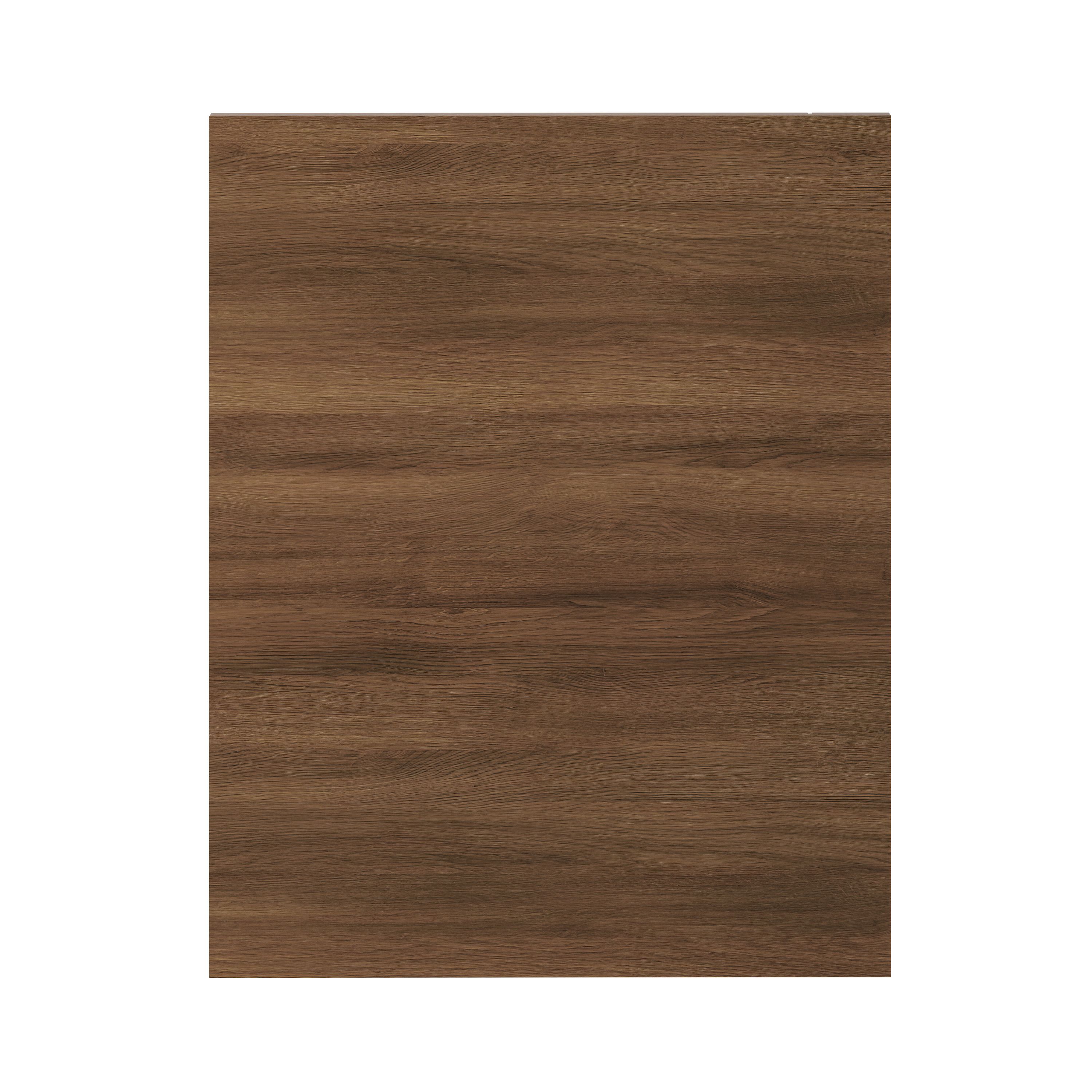 GoodHome Chia Matt horizontal woodgrain effect Horizontal woodgrain effect slab Standard End panel (H)720mm (W)570mm