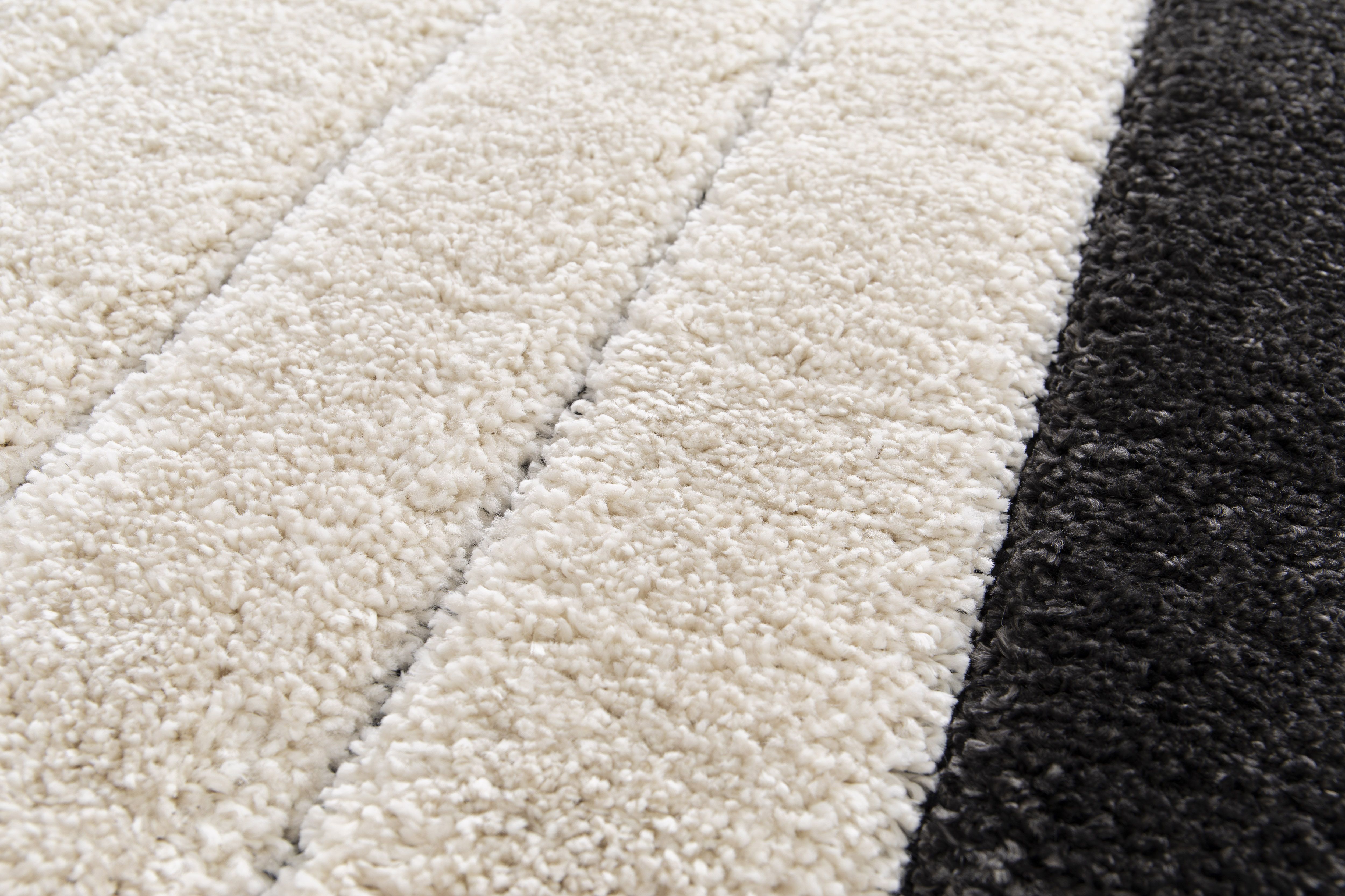 GoodHome Chios Black Large Rug, (L)230cm x (W)160cm