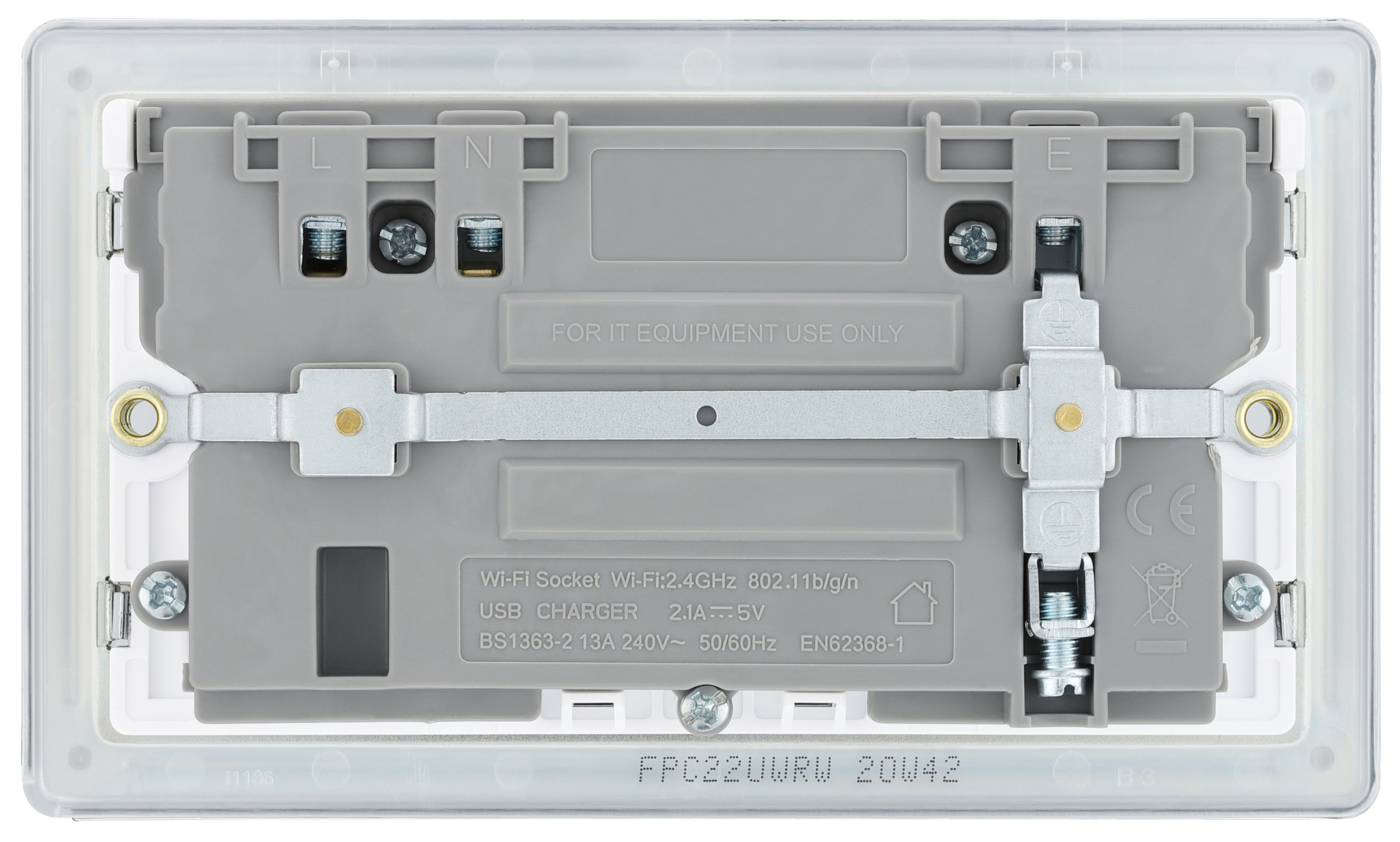 Wi-Fi Extender Socket with USB 2 Gang + USB Port - 4