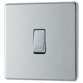 GoodHome Chrome 20A Single 2 way Screwless Intermediate switch
