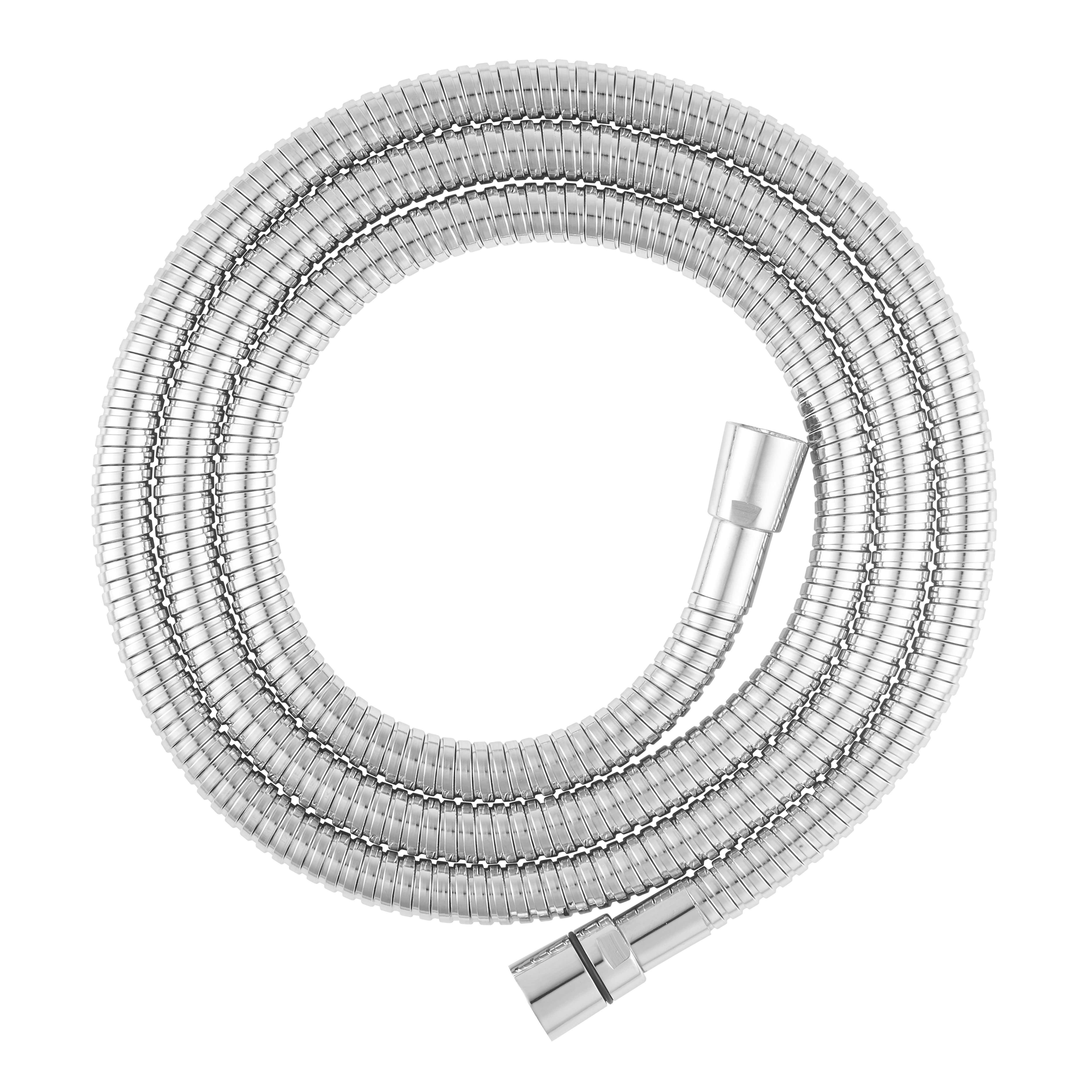 GoodHome Chrome effect Brass & PVC Shower hose, (L)2m