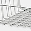 GoodHome Chrome effect Non-magnetic Steel Shelving (L)400mm