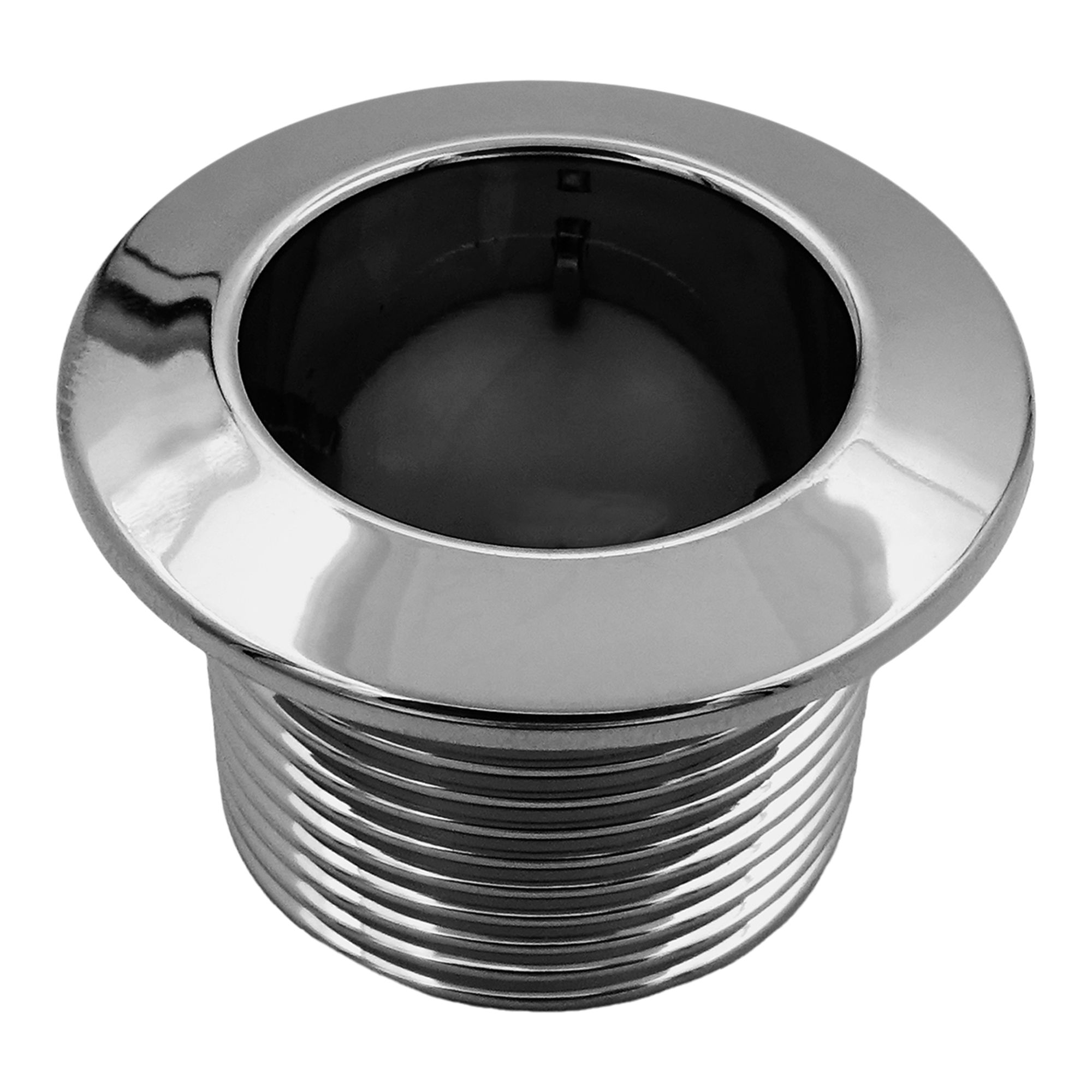 GoodHome Chrome effect Plastic Basin Overflow trim