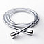 GoodHome Chrome effect PVC & stainless steel Shower hose, (L)2m