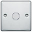 GoodHome Chrome profile Single 2 way 400W Dimmer switch