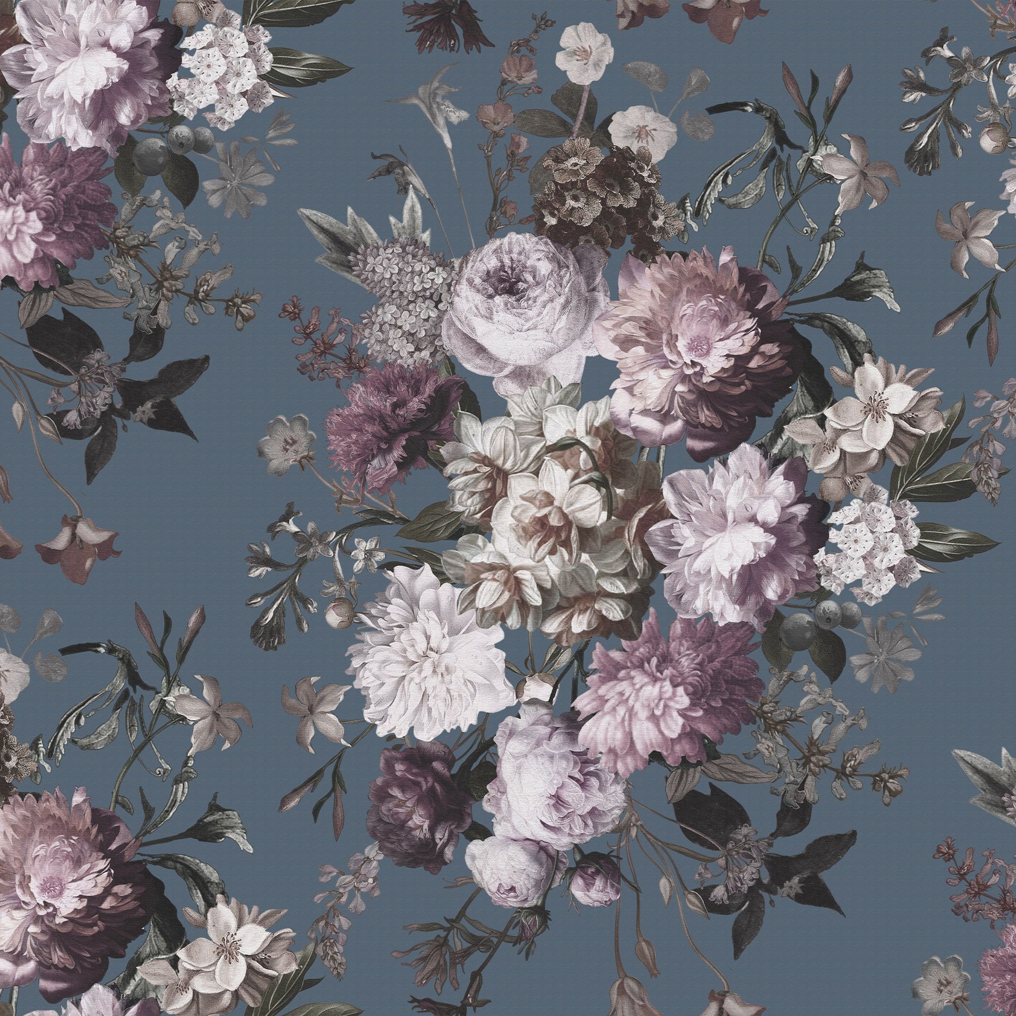 GoodHome Chryso Pink & black Floral Textured Wallpaper Sample