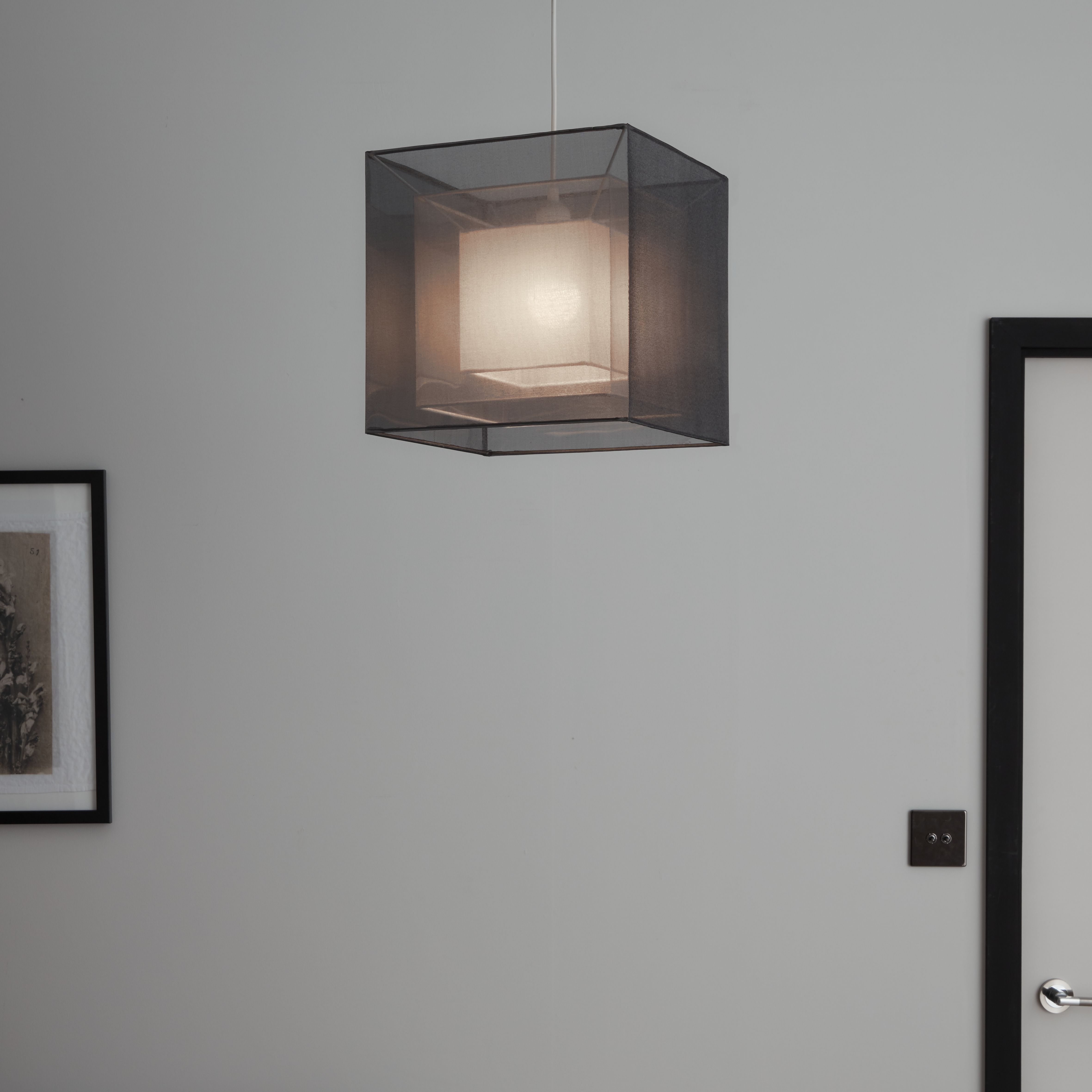 GoodHome Ciplye Grey Light shade (D)30cm