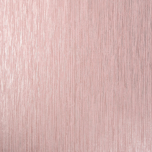 Goodhome Ciral Pink Striped Metallic Effect Textured Wallpaper Diy At B Q - Textured Metallic Wallpaper Pink